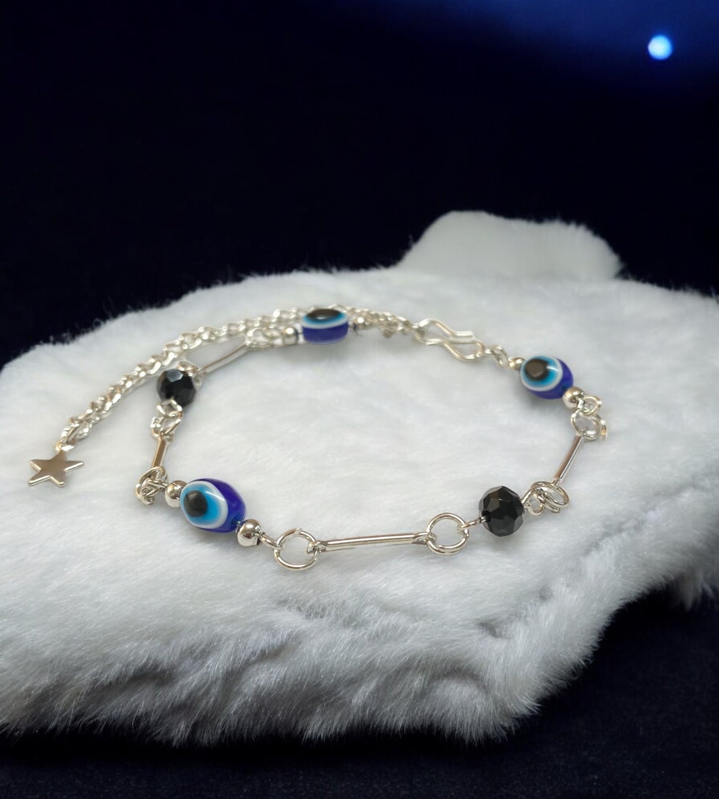 Fortune’s Shield Evil Eye Bracelet