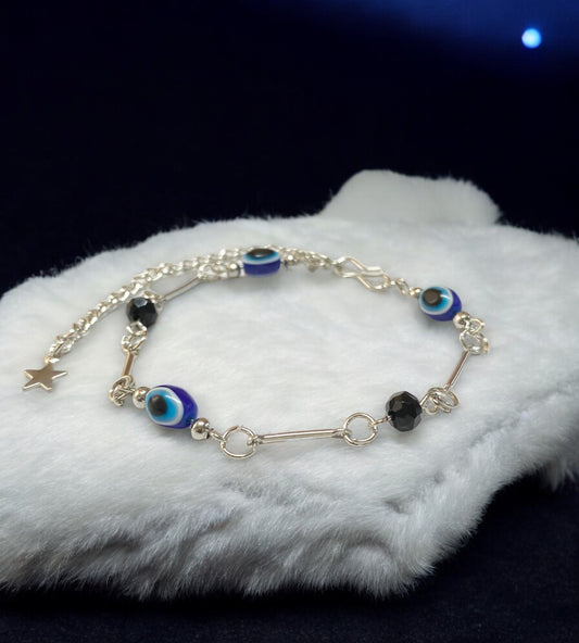 Fortune’s Shield Evil Eye Bracelet