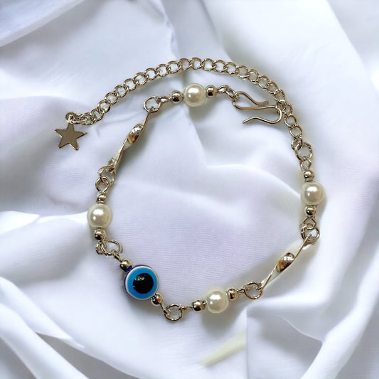 Fortune’s Shield Evil Eye Bracelet