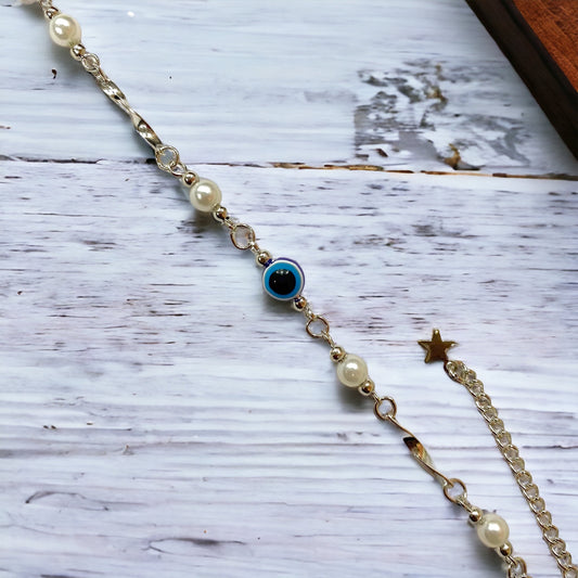 Fortune’s Shield Evil Eye Bracelet